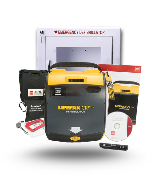 Physio Control LIFEPAK CR Plus AED Package Product Photo