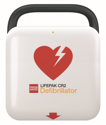 *Physio Control Lifepak CR2 AED Semi Automatic, WiFi, English, Handle Product Photo
