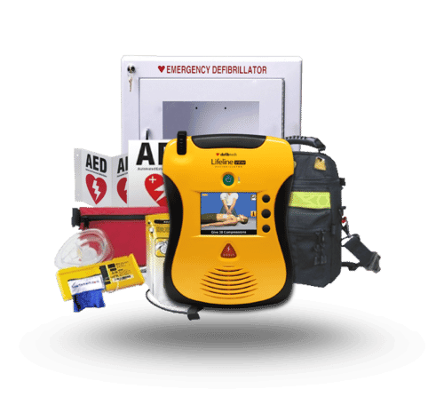 Defibtech Lifeline View AED Package Product Photo