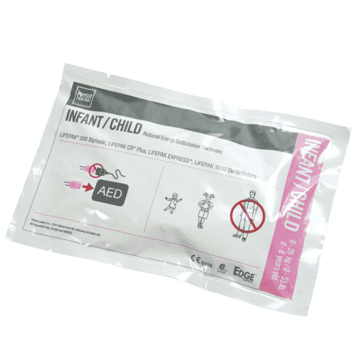 Physio-Control LIFEPAK CR Plus Pediatric Electrode Pads | AED USA Product Photo